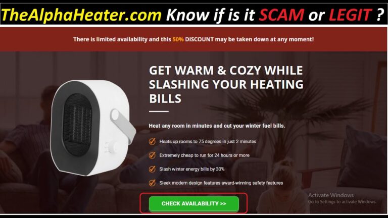 Alpha Heater Scam: Is It Legit Or A Scam?